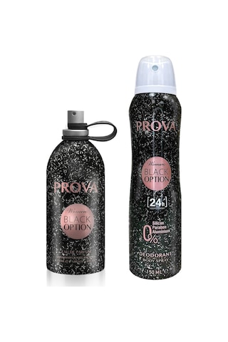 Prova Black Option Kadın Parfüm EDP 120 ML + Deodorant 150 ML