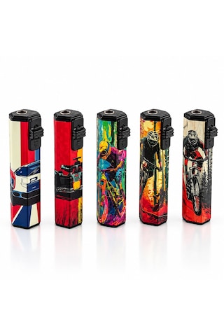 25 Adet Extrem Spor Desenli Rüzgar Pürmüz Çakmak Sm-188m Standart