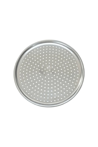 Çelik Pizza Tepsisi 36 Cm Paslanmaz Çelik Tepsi Metalik Gri