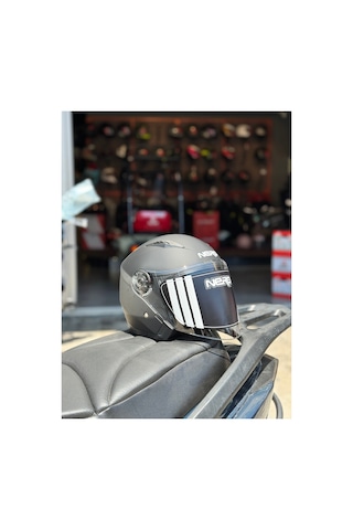 Mat Siyah Açık Kask