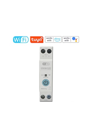 Maiyame Stm-63m 63a Akıllı Sigorta, Tuya Wifi İle Uzaktan Kontrol, Zamanlama Ve Enerji Ölçüm Özellikli, 90-360v Tuya Wifi