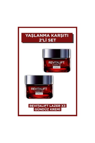 Revitalift Lazer X3 Yoğun Gündüz Bakım Kremi 2'li Set pktlprvtykkbakkrm-8743