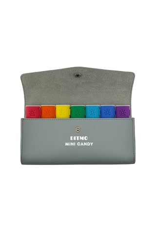 Gri Taşıma Çantalı 7 Li Renkli Weekly İlaç Kutusu Seti Gri