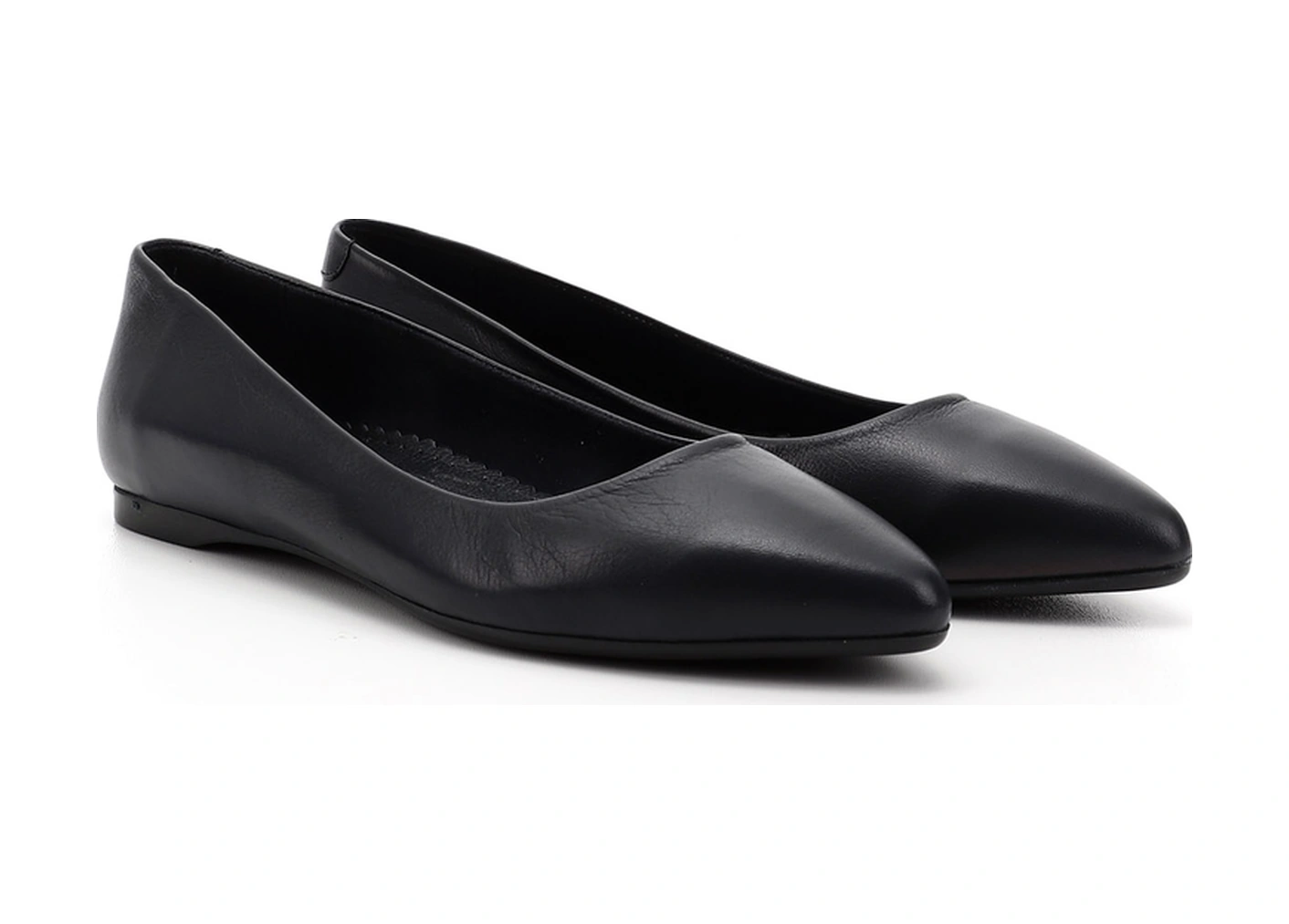 Gönderi R Kadın Lacivert Antik Sivri Burun Düz Taban Hakiki Deri Babet Ddza61313389 Lacivert