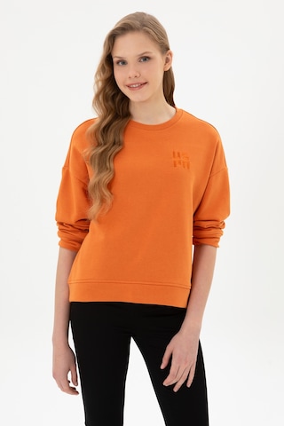 U.S. Polo Assn. Kadın Bakır Bisiklet Yaka Basic Sweatshırt 50313565-VR182