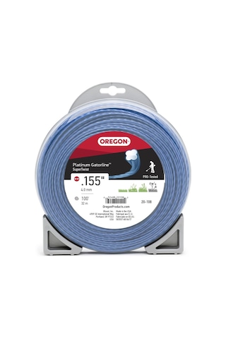 Lexroo 20-108 Platinum Gatorline Supertwist Düzeltici Hattı .355-inç 100-ayak, Gri/siyah