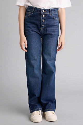 Defacto Geniş Paça Jean Pantolon Kız Çocuk G9585a826spnm34 Mavi-nm34