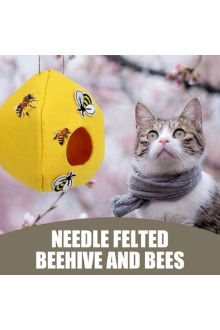 Ulzyvf Lebihmurah 4996 İğne Keçe Arı Kovanı, Kokusuz Tasarrufu Arıcılık Kutusu