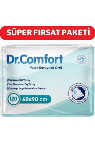 Dr Comfort 60x90 Yatak Koruyucu Örtü 30'lu 4 Paket 120 Adet