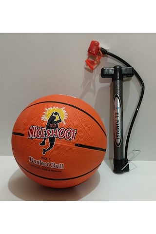 Basketbol Topu Ve Kaliteli Şişirme Pompası