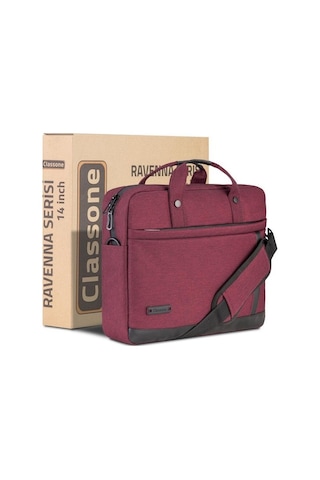 Classone Classone Ravenna 14" Çanta -Bordo (Vp1005)