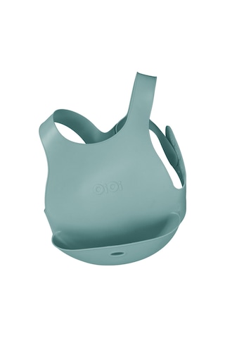 Oioi Silikon Mama Önlüğü - Aqua Green