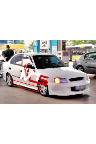 Hyundai Accent Milenyum Kasa Custom Marşpiyel Takım Fiberglass Boyasız