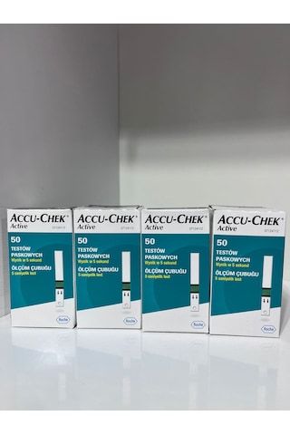 Accu-chek Active Şeker Ölçüm Stribi 4 x 50'li