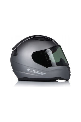 LS2 Rapid 2 Mat Titanıum Full Face Motosiklet Kaskı Siyah Camlı
