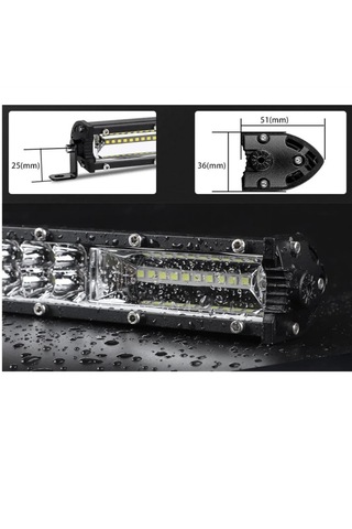 Point 300w 80 Cm Çift Sıra 5 Modlu Turuncu Beyaz Off Road Led Bar 1 Adet