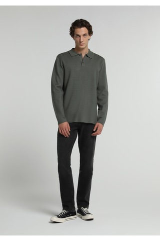 Colin's Colins Regular Fit Polo Yaka Jakarlı Erkek Yeşil Kazak Cl1076234 Q1.v1 Grn