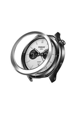 Xiaomi Watch S4 S3 Pc Watch Bezel İnce Tasarım Akıllı Saat Halka Çerçeve - Siyah Hk