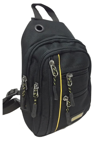Ogdo - Kanvas Çapraz Sırt, Göğüs Çantası Ve Omuz Çantası - Body Bag - 4924 Sarı