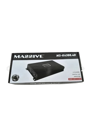 Massive MS-K4300.4D 4x300 W RMS Profesyonel Oto Amfi
