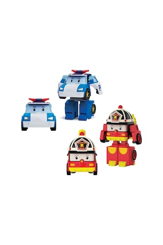 Polı Mrt-674 Robocar Poli Mini Transforming Kasabanın Kurtarma Araçları 4lü Set Standart