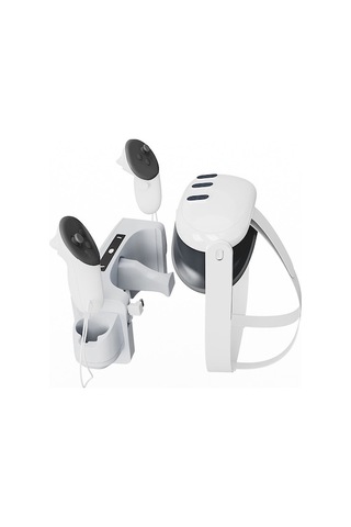 Artfulabode Meta Quest 3 Vr Kask Montajı İçin Led Göstergeli Şarj Tabanı, Gri Beyaz