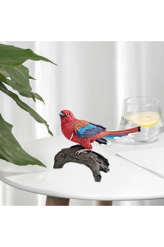 Trendooze Gerçekçi Kuş Figürü Eğitici Oyuncak, Masaüstü Takımlı