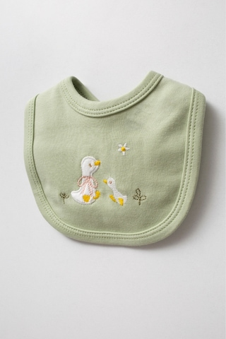 Sevimli Ördek Desenli 5 Parça Yenidoğan Hastane Çıkışı Zıbın Seti Yeşil