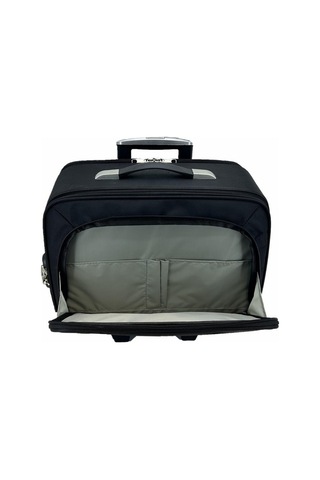 Çekçekli Kabin Boy Seyahat Çantası Valiz 30 Litre Siyah