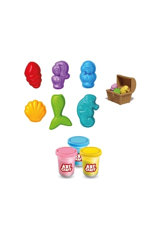 03994 Art Craft Deniz Kızı Hamur Set 168 Gr -fentoys Çok Renkli