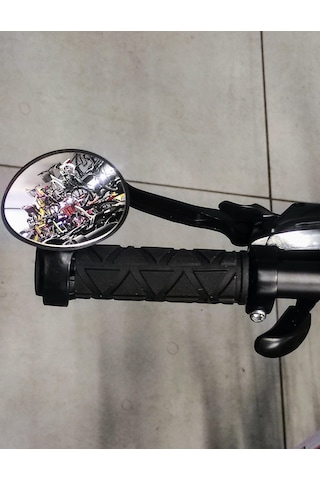 Xbyc 4018 Gidon Bağlantılı Ayna 360 Derece Dönen Geniş Açılı Mini Bisiklet Scooter Ayna Dikiz Aynası