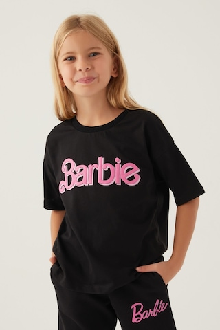 Barbie Short Siyah Kız Çocuk T-shirt 5274-42844 Siyah