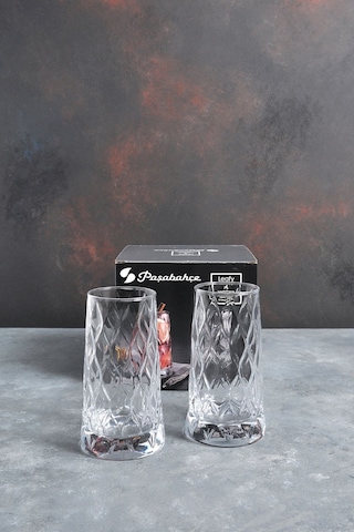 Paşabahçe Leafy Bardağı 345 Cc 4 Lü 420855 Şeffaf