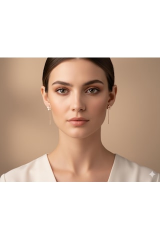 925 Ayar Sallantılı Papatya Küpe.rose.gold.rodaj Papatya Gümüş 76649898