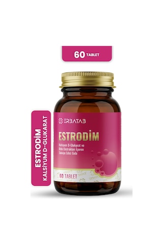 Erbatab Estrodim 100 Mg Dım Kalsiyum D-glukarat Savoy Lahanası Japon Poligonu 60 Tablet