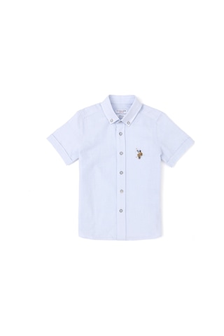 U.s. Polo Assn. Erkek Çocuk Açık Mavi Gömlek Kısa Kollu 50284019-vr003 Mavi