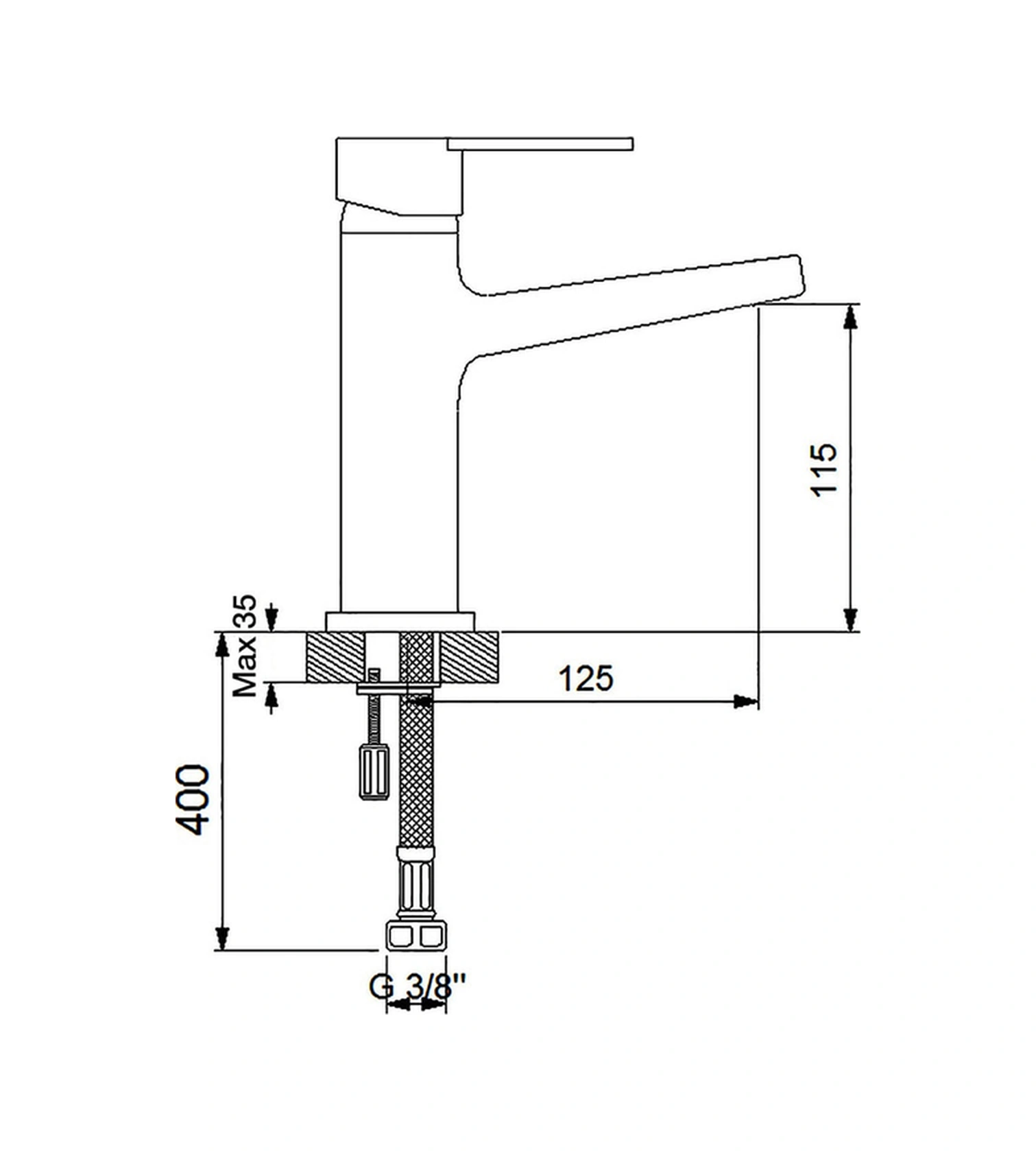 Newarc Premium Yüksek Lavabo Bataryası 832525 Krom
