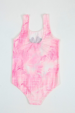 Papiş Şık Kız Çocuk Mayo Minnie Mouse Pembe Renk Desenli Rahat Hızlı Kuruyan Mayo Deniz Havuz Plaj Mayosu Karışık