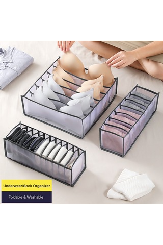 Moveevo 6 Bölmeli Bej Gaze Çekmeceli Organizer - Giyim Dolabı İçin Büstiyer-üstü整理 Kutusu Diğer