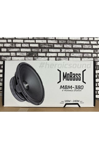 Mobass Mbm-380 20cm Midrange Hoparlör Takımı