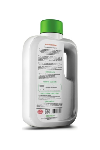 Elavy Mistral Organik Sertifikalı Çamaşır Yumuşatıcısı 3 L