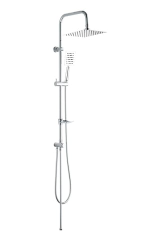 Fause Kolonlu Tepe Duş Seti Slim Çelik Başlıklar Kds101 Krom