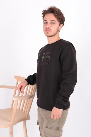 Cazador 5174 Erkek 3 İplik Sweatshirt Siyah