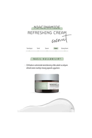 Skin401 Niacinamide Aydınlatıcı ve Canlandırıcı Cilt Bakım Kremi 50 ML