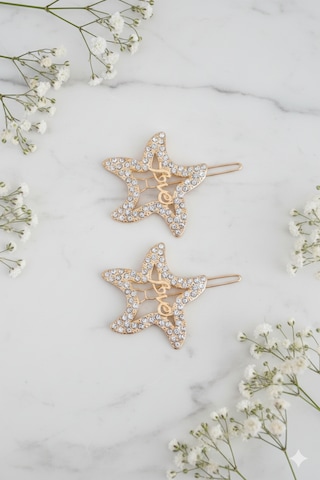 Love Modelli Metal Toka, Metal Klipsli Love Toka 2 Adet Altın