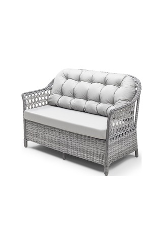 Focus Çay Seti Bahçe ve Balkon Mobilyası Takımı (2+1+1+Sehpa)-Gri Kahverengi