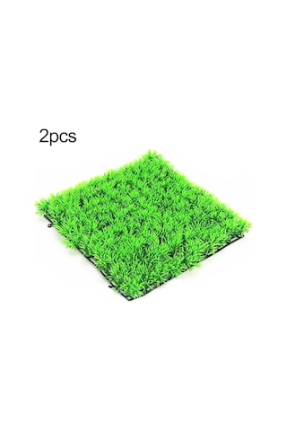 Sones 2 Pcs Simülasyon Çim Alışveriş Merkezi İç Ve Dış Mekan Balık Tankı Kaplumbağa Yeşil Bitki Dekorasyonu, Yapay Bitki 57053878