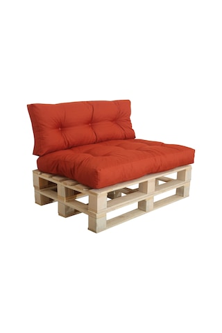 Dekosoy Iç Mekan Palet Üstü Minderi, Balkon Minderi, Yer Minderi, Bahçe Minderi Takımı - Kiremit Kiremit