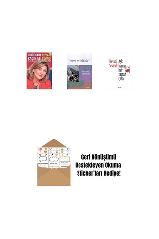 Politikada Kadın Eli + Kent Ve Kültür + Aşk Kapıyı Her Zaman Çalar + Okuma Sticker'ları