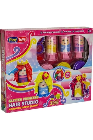 Prenses Hair Studio Oyun Hamuru Oyun Seti Çok Renkli